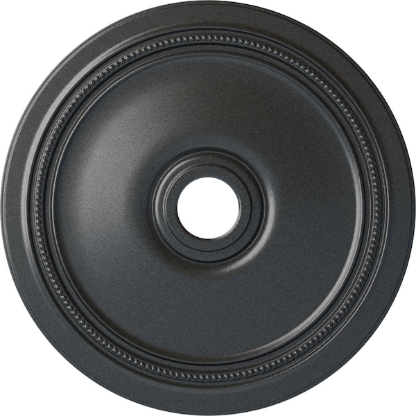 Ekena Millwork Diane Ceiling Medallion (Fits Canopies up to 6 1/4"), Hnd-Painted Pewter, 24"OD x 3 5/8"ID x 1 1/4"P CM24DIPES - main